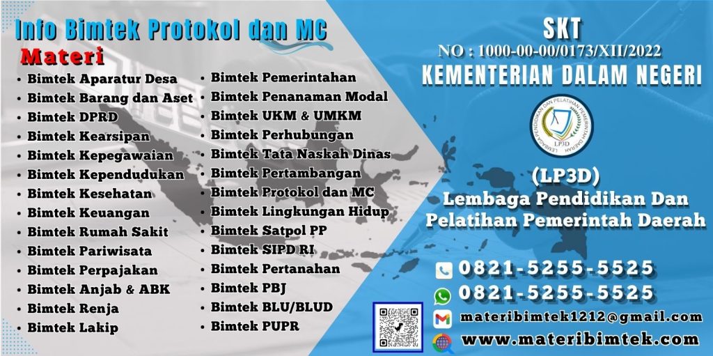 Info Bimtek Protokol dan MC